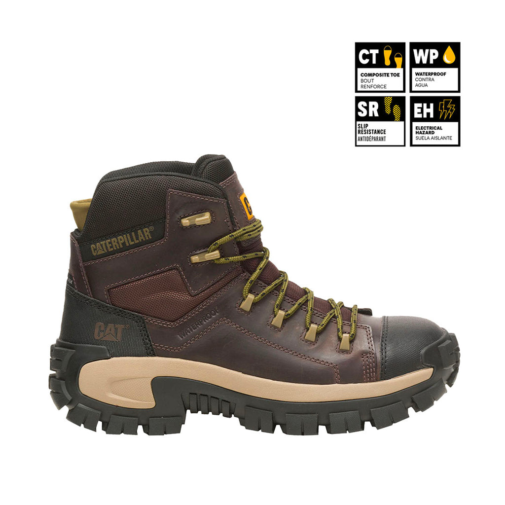 Botas industriales Invader Hiker para hombre color chocolate