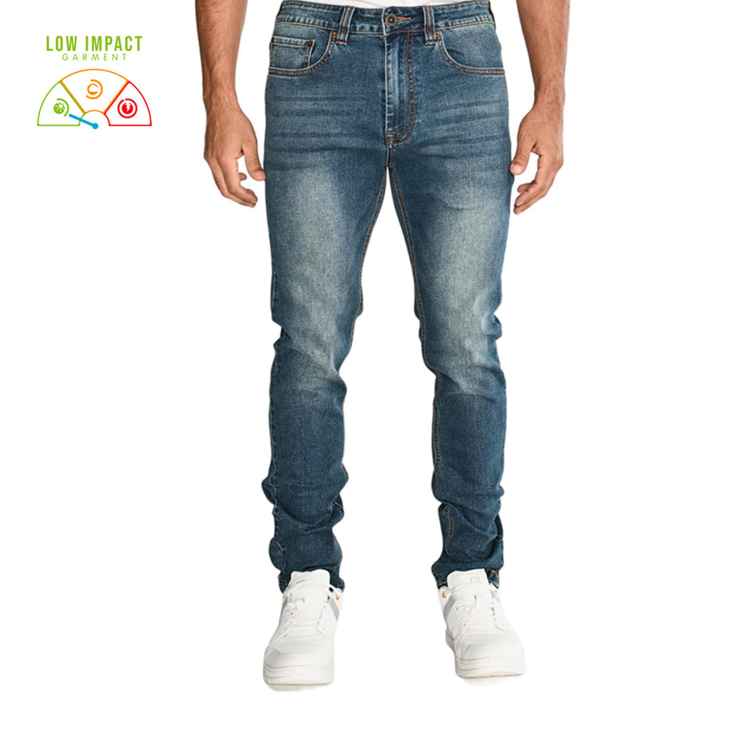 Jeans Triblend Skinny para hombre color azul