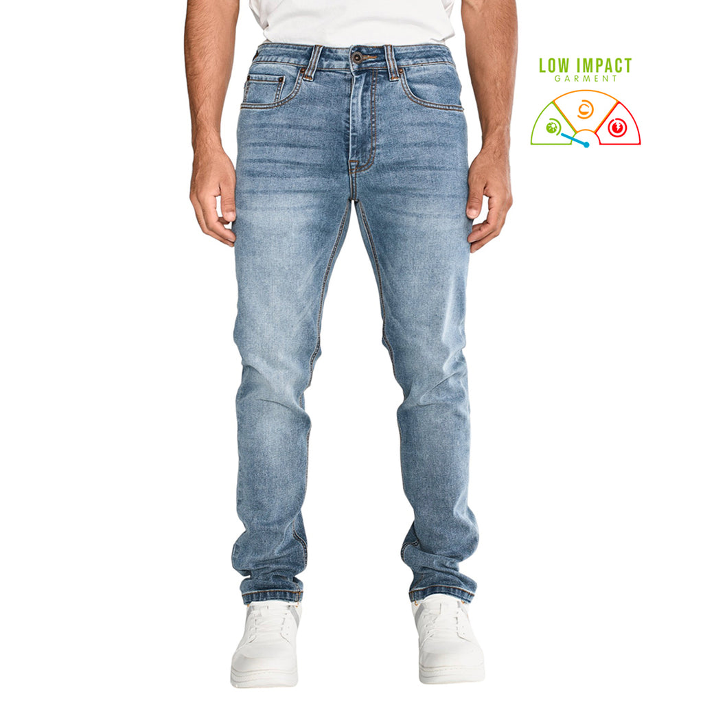 Jeans Triblend Skinny para hombre color marino