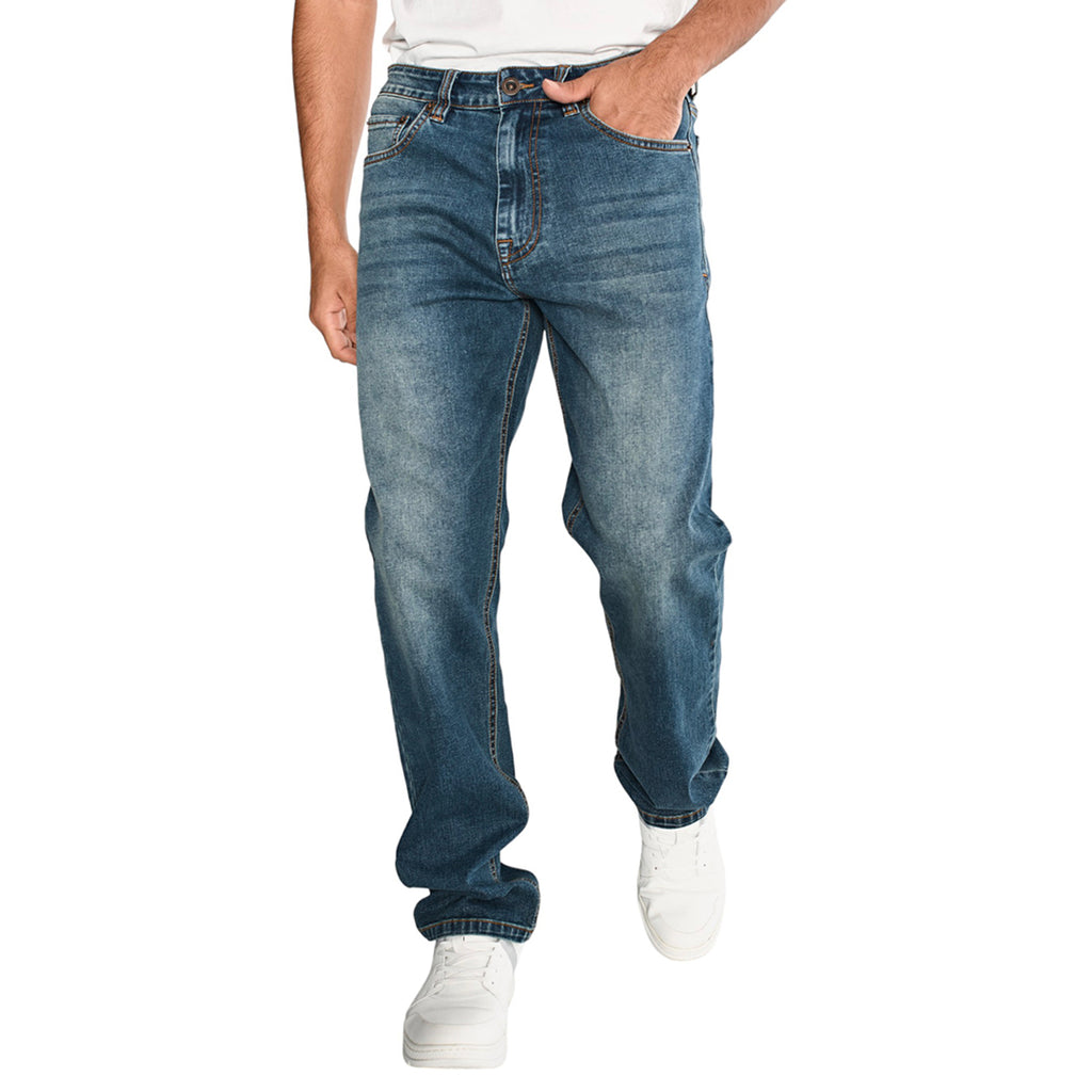Jeans Triblend Straight para hombre color azul
