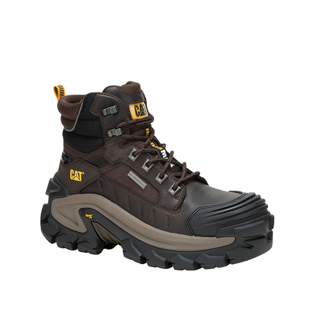 Botas industriales Invader Max WP CT para hombre color café
