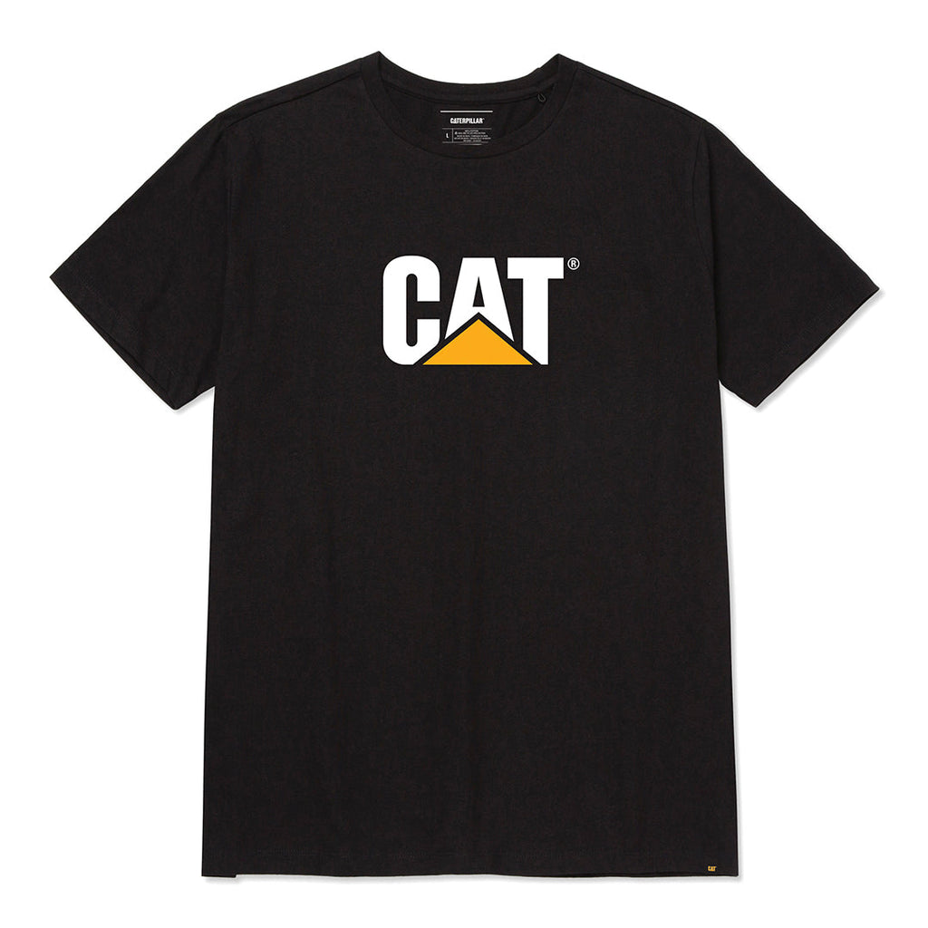 Camiseta Cat Logo para hombre color negro