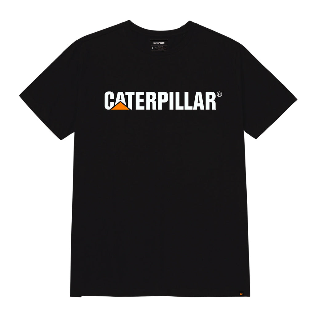Camiseta Caterpillar Logo para hombre color negro