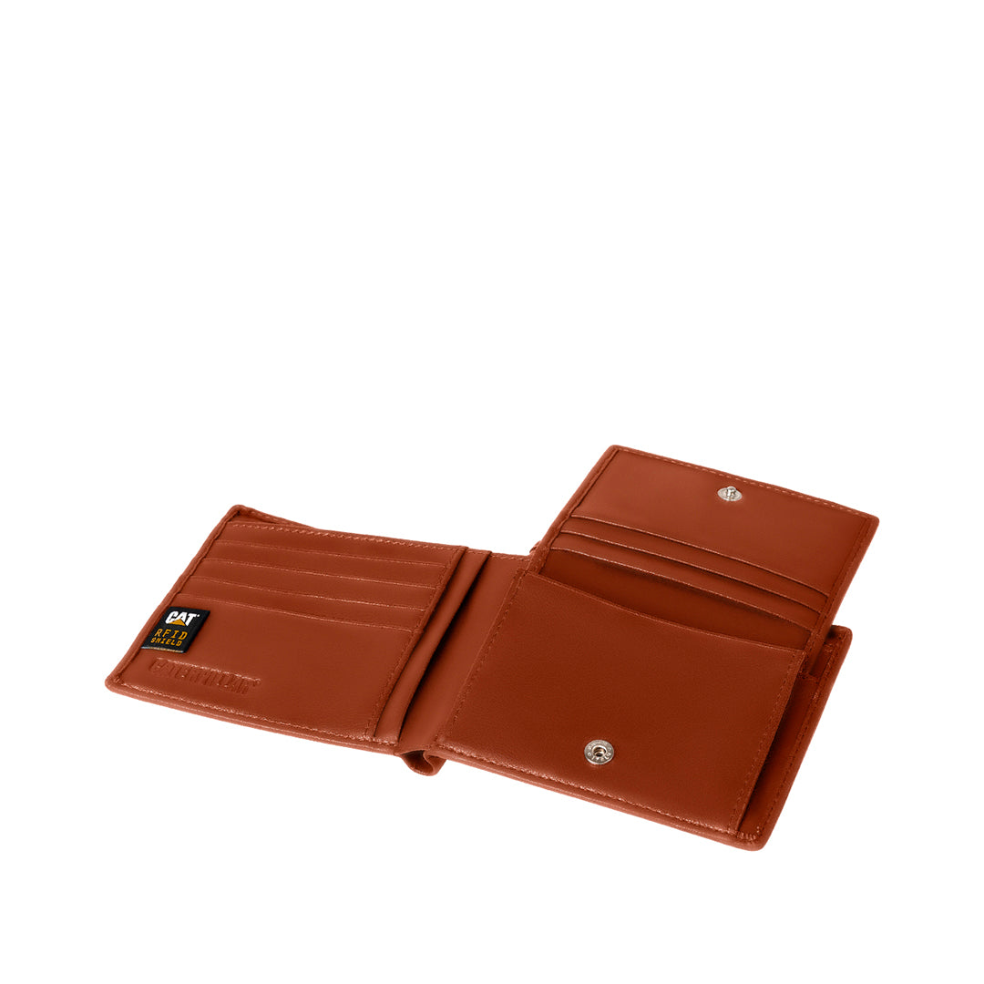 Billetera Ethiopian para hombre color cognac