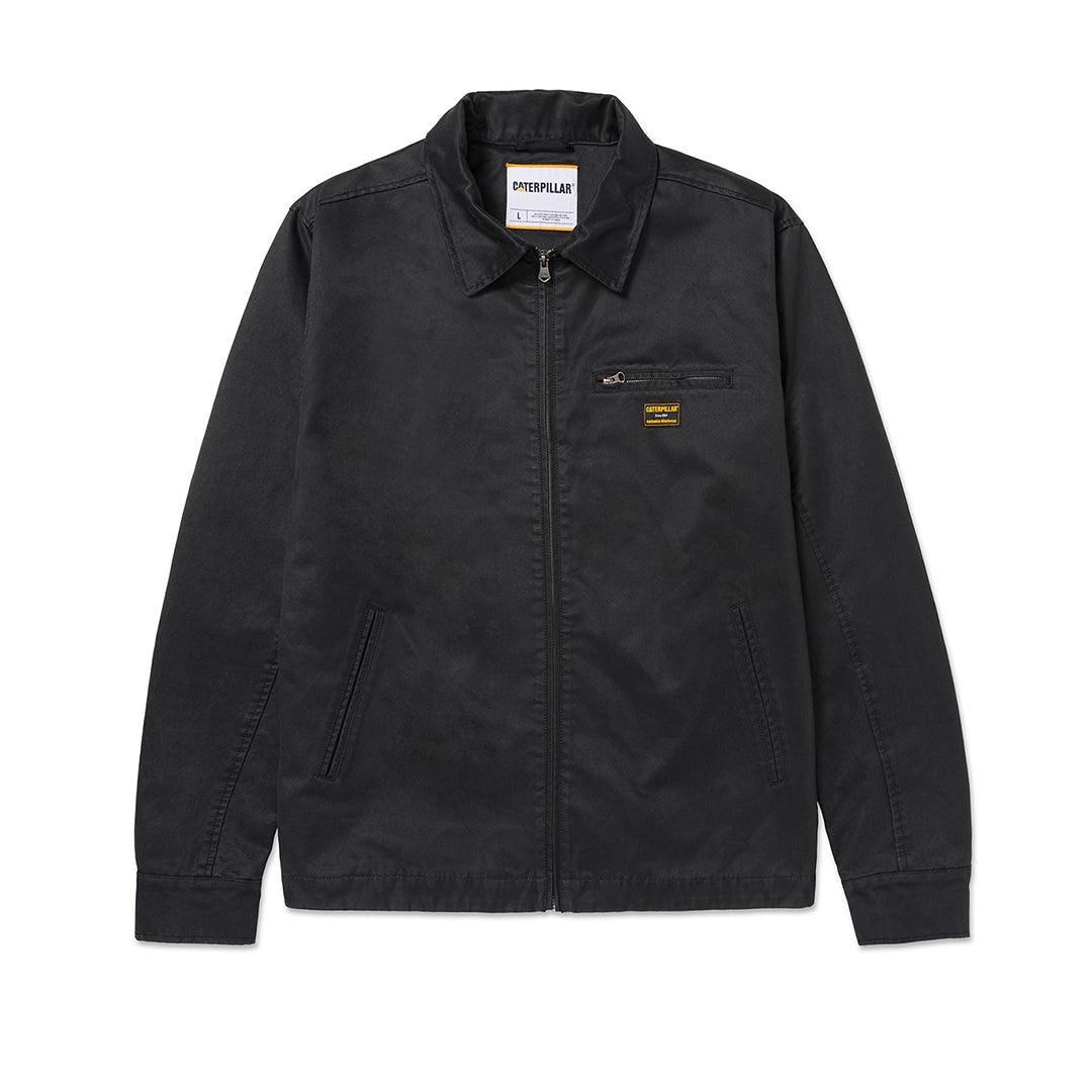 Jacket Waxed Chore para hombre color negro