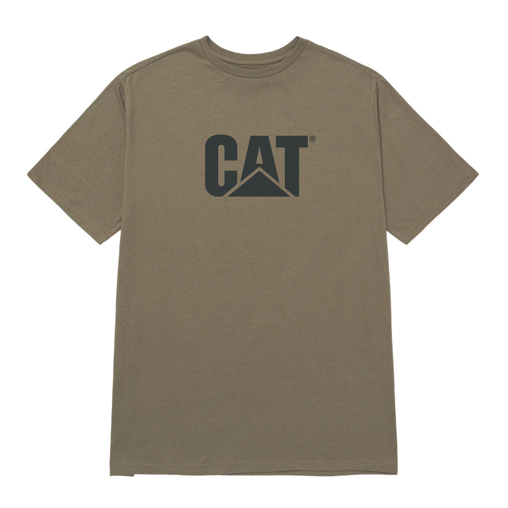 Camiseta Cat Logo para hombre color olivo