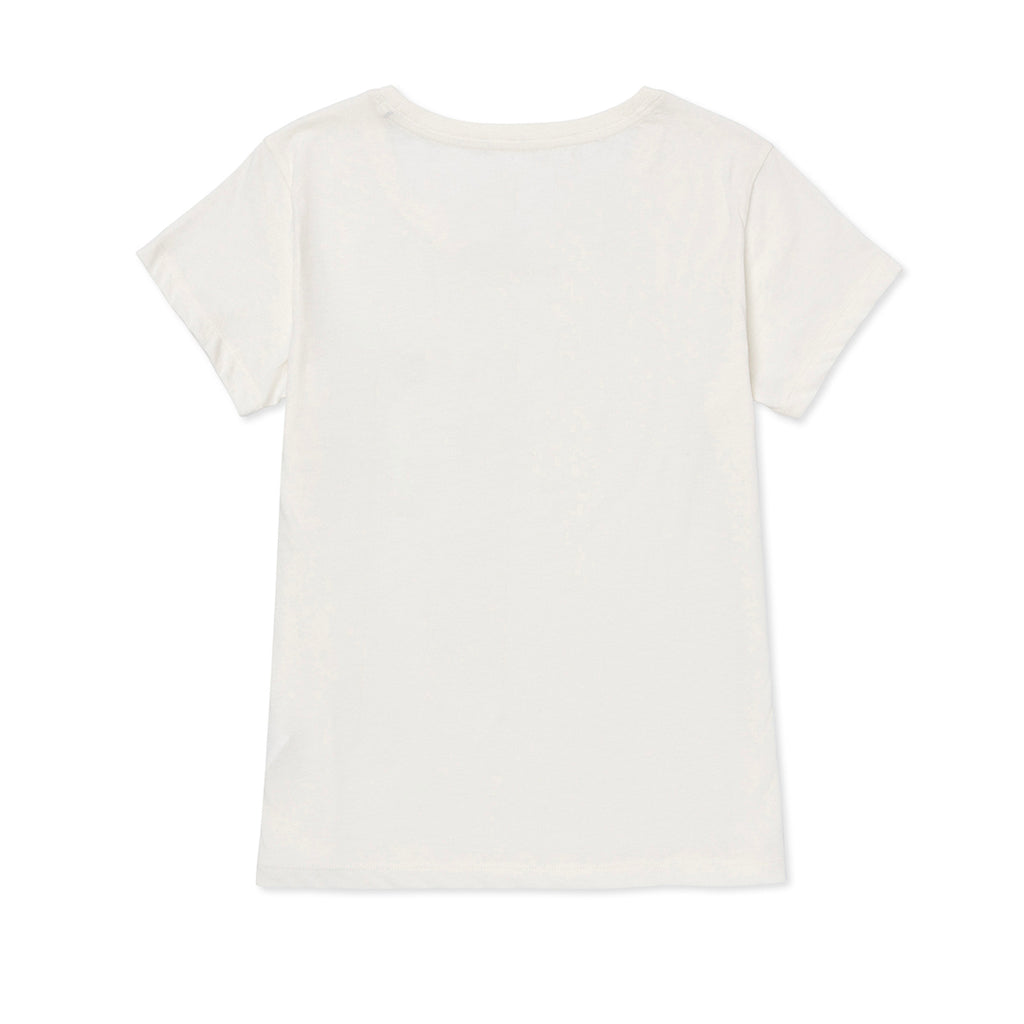 Camiseta Cat Logo para mujer color blanco