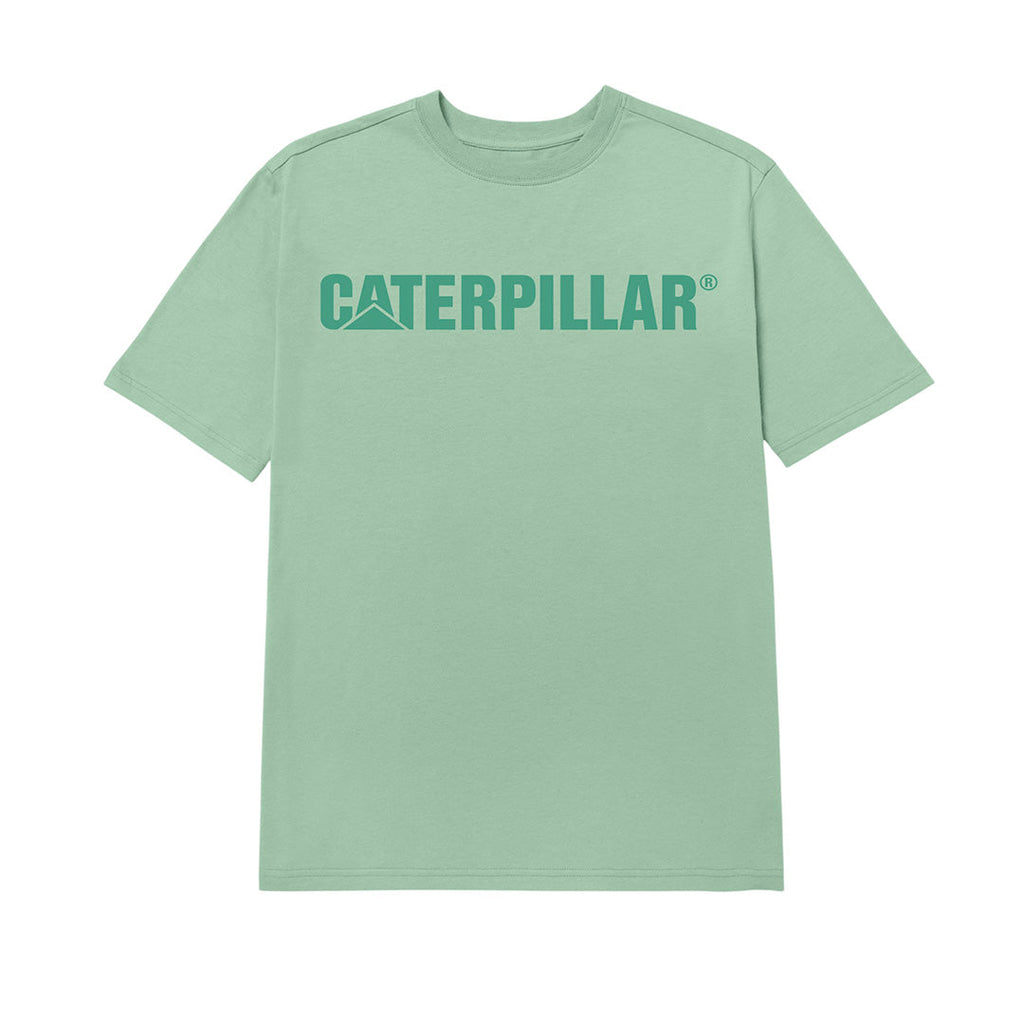 Camiseta Caterpillar Logo para hombre color verde