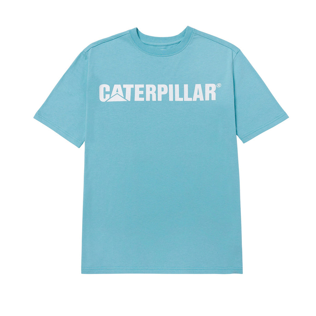 Camiseta Caterpillar Logo para hombre color celeste