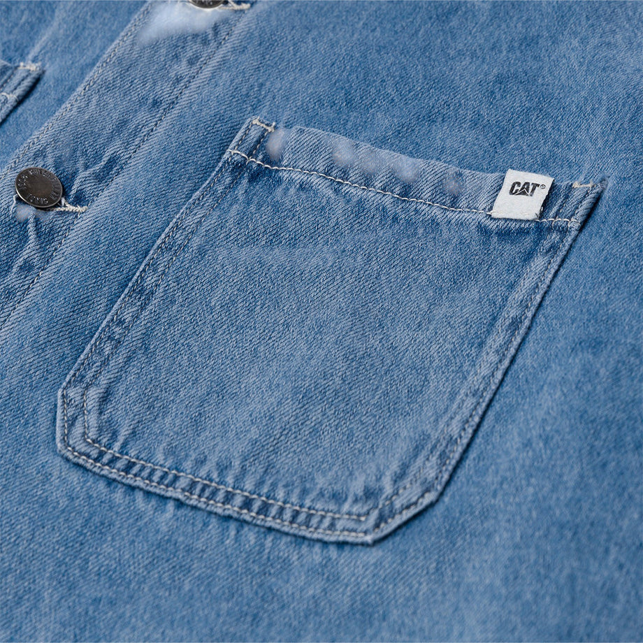 Camisa Oversized Denim para mujer color denim - Caterpillar Panamá