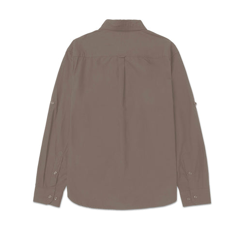 Camisa Foundation Convertible para hombre color café