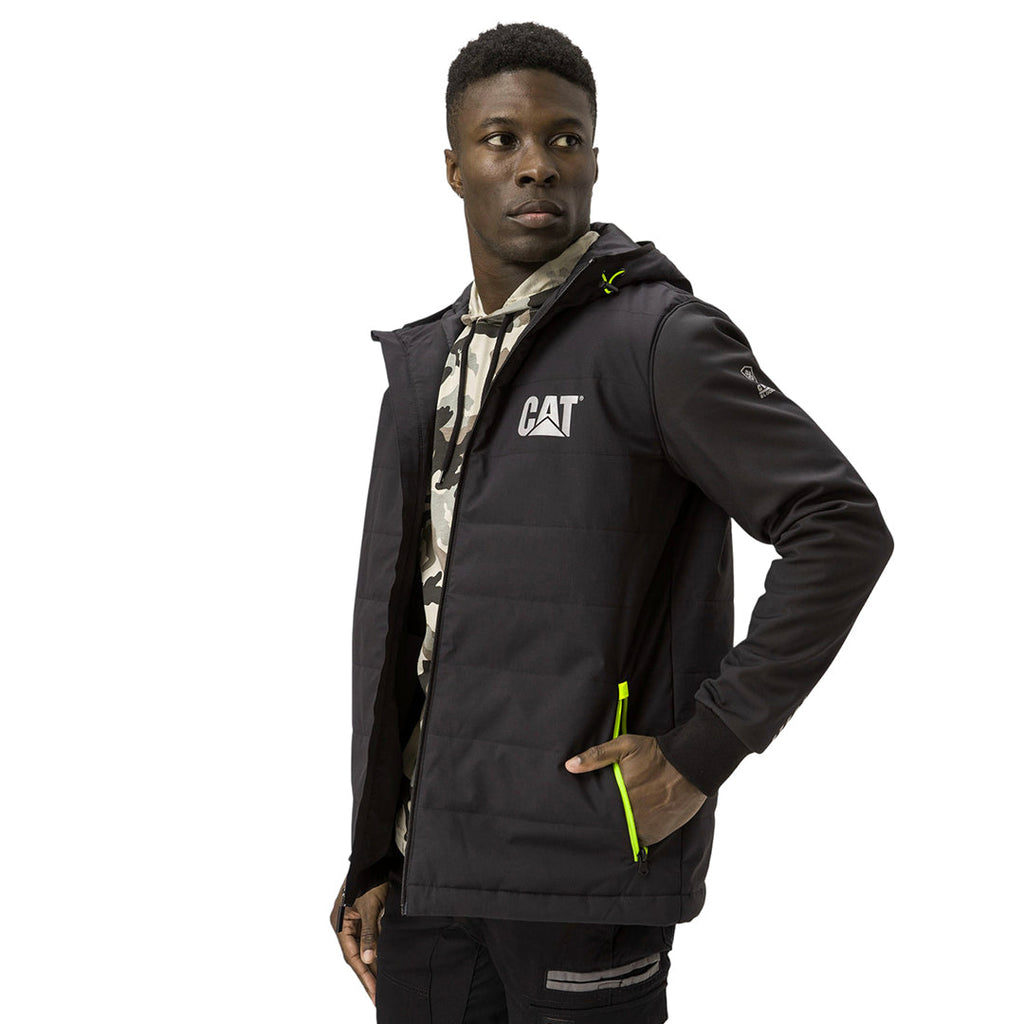 Jacket Tech Hybrid para hombre color negro