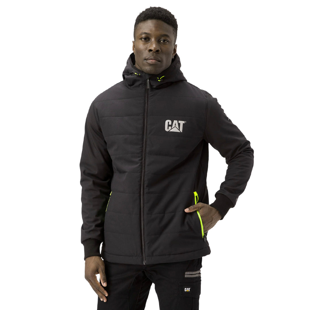 Jacket Tech Hybrid para hombre color negro