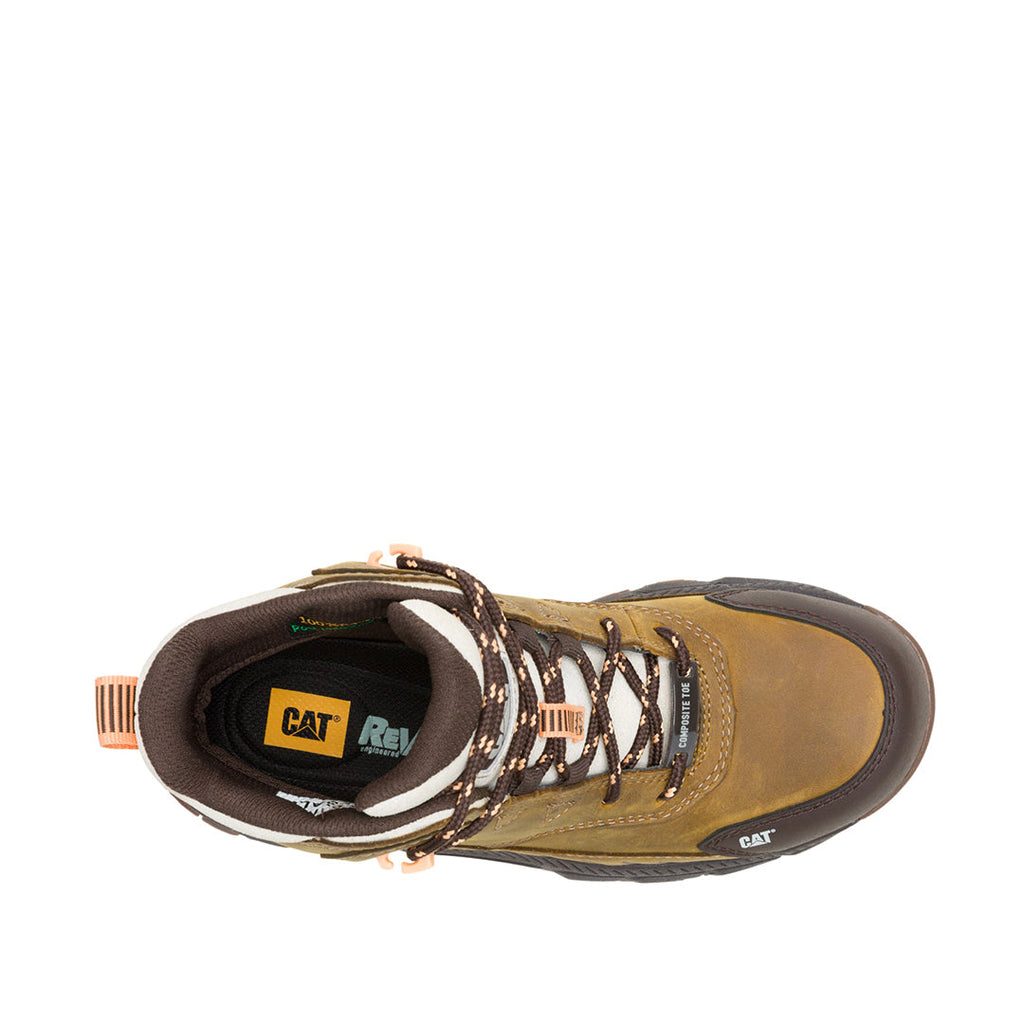 Botas industriales Booster CT para mujer color café