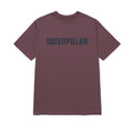 Camiseta Caterpillar Logo para hombre color vino