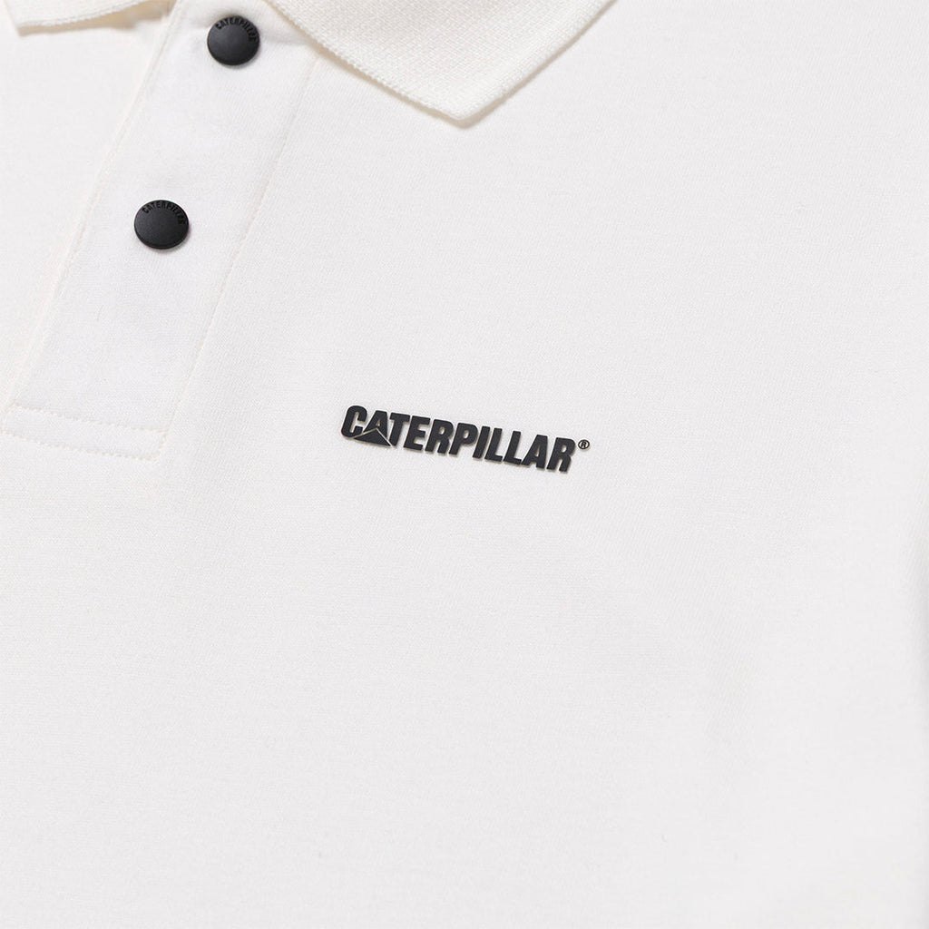 Camisa polo Caterpillar para hombre color blanco