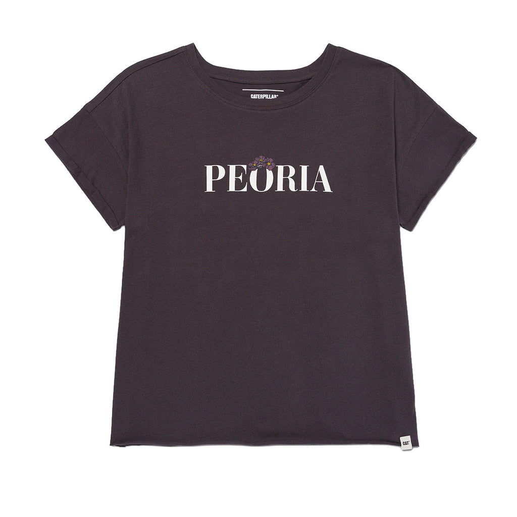 Camiseta Peoria Relaxed para mujer color negro
