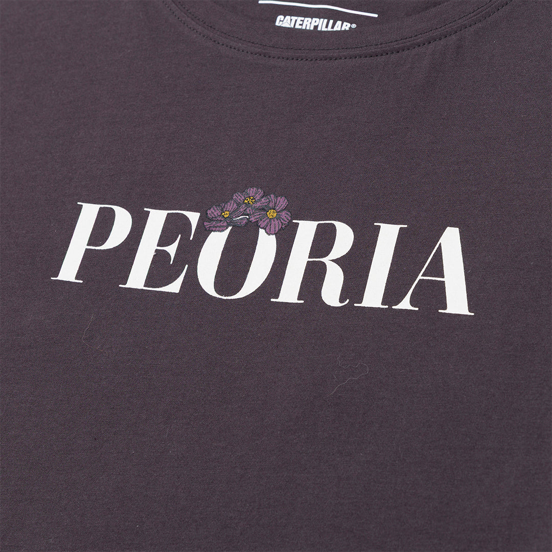 Camiseta Peoria Relaxed para mujer color negro