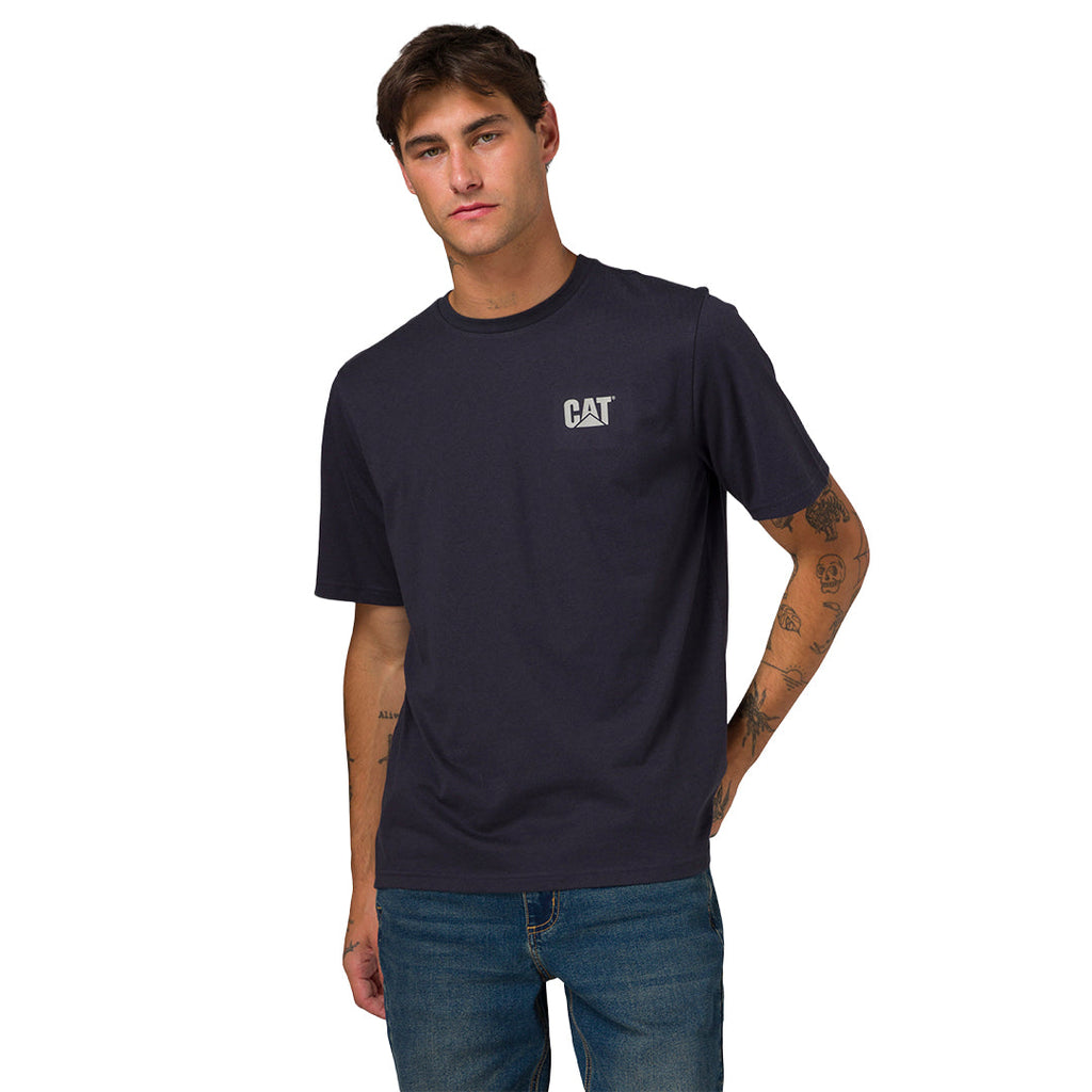 Camiseta Cat para hombre color negro