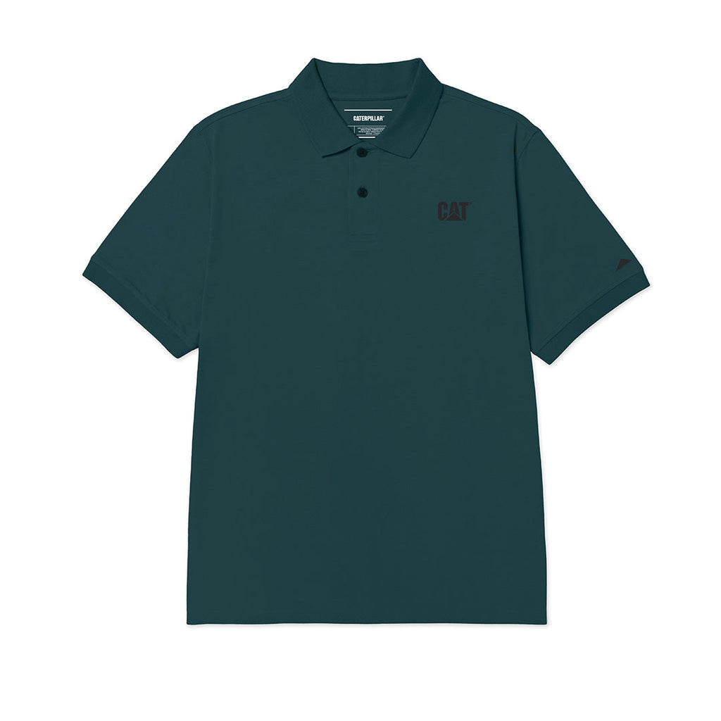 Camisa polo Cat Logo para hombre color turqueza