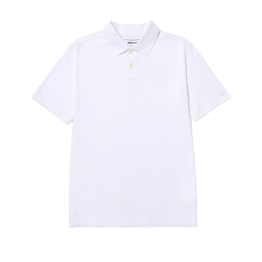 Camisa polo Cat Logo para hombre color blanco