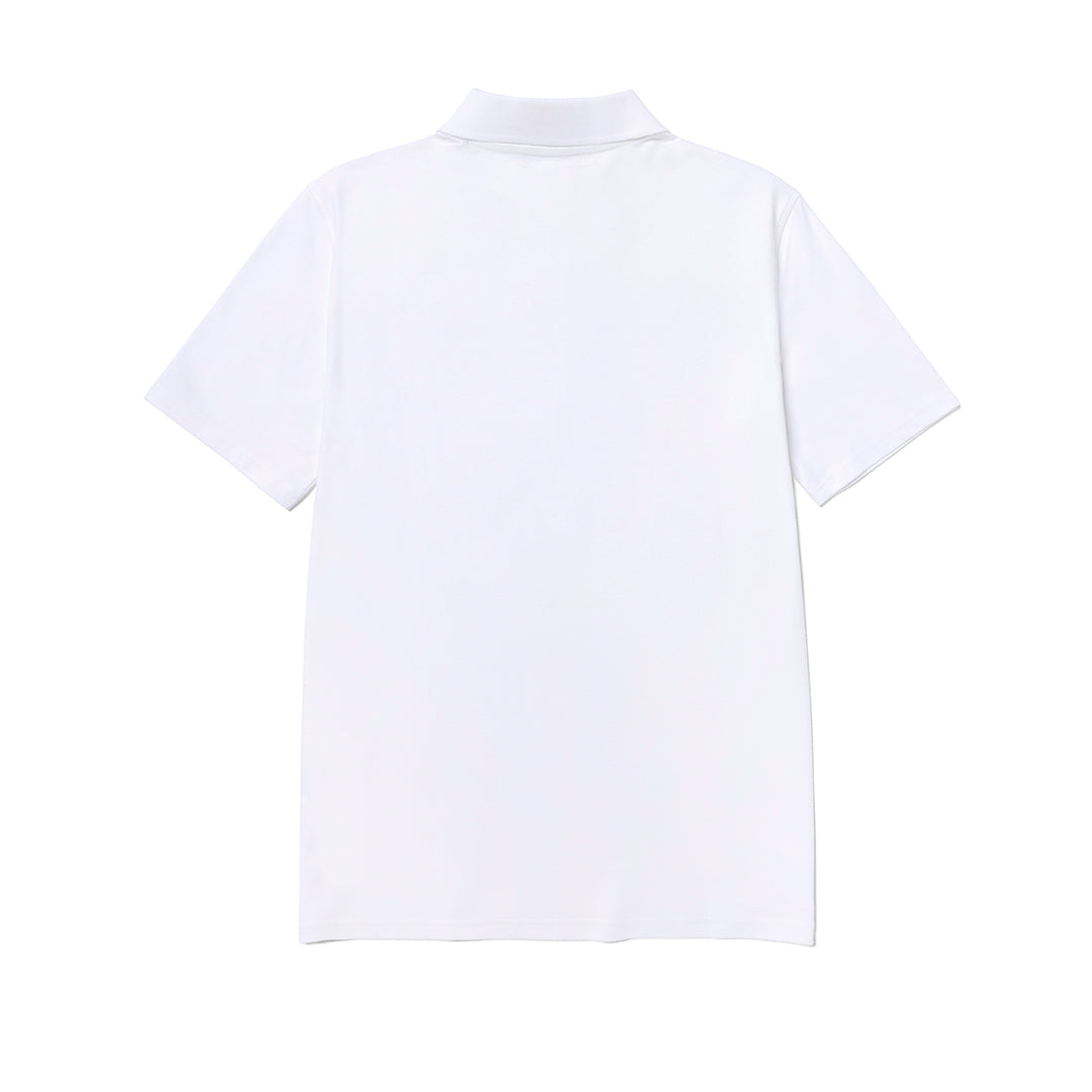 Camisa polo Cat Logo para hombre color blanco