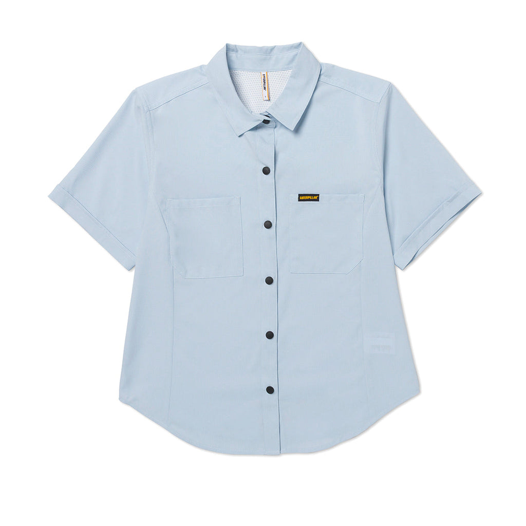 Camisa W Lightweight Tech para mujer color celeste