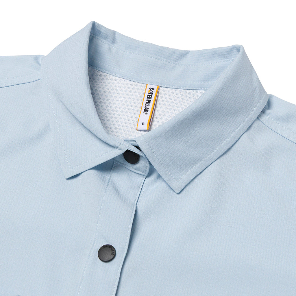 Camisa W Lightweight Tech para mujer color celeste