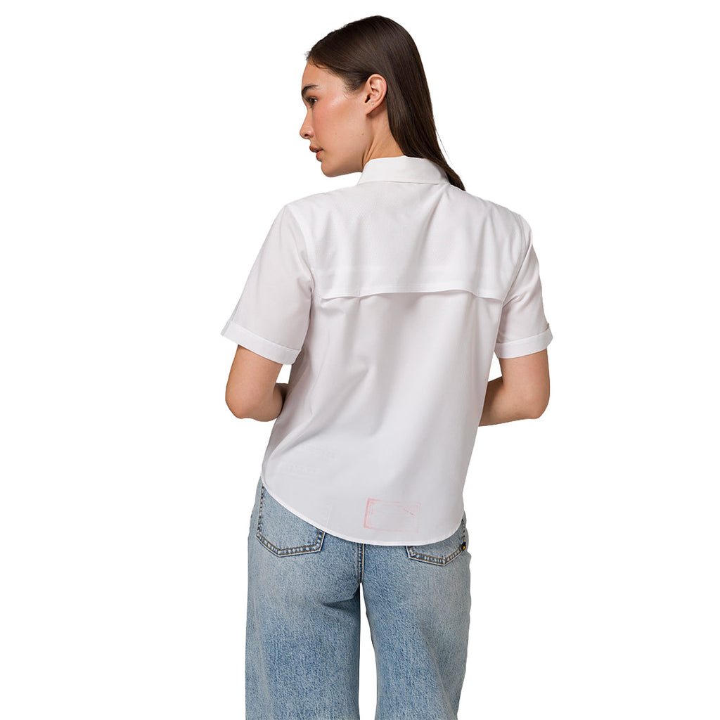 Camisa W Lightweight Tech para mujer color blanco