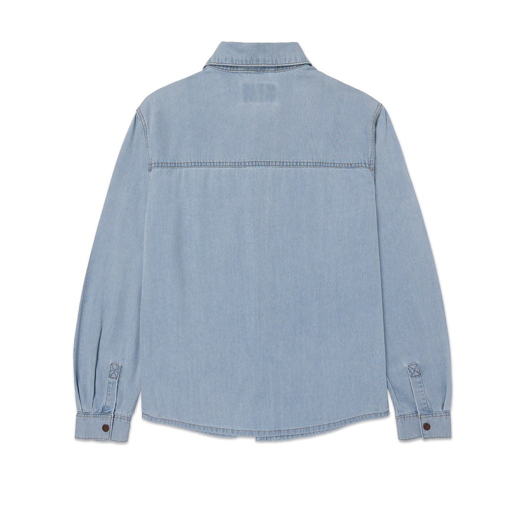 Camisa Western para hombre color denim