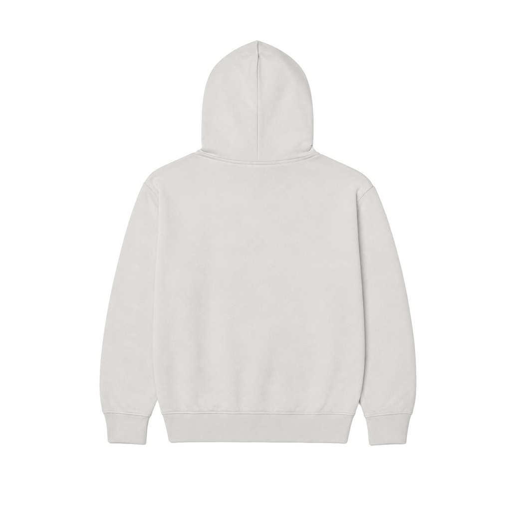 Hoodie Fleece Cat Logo para hombre color blanco