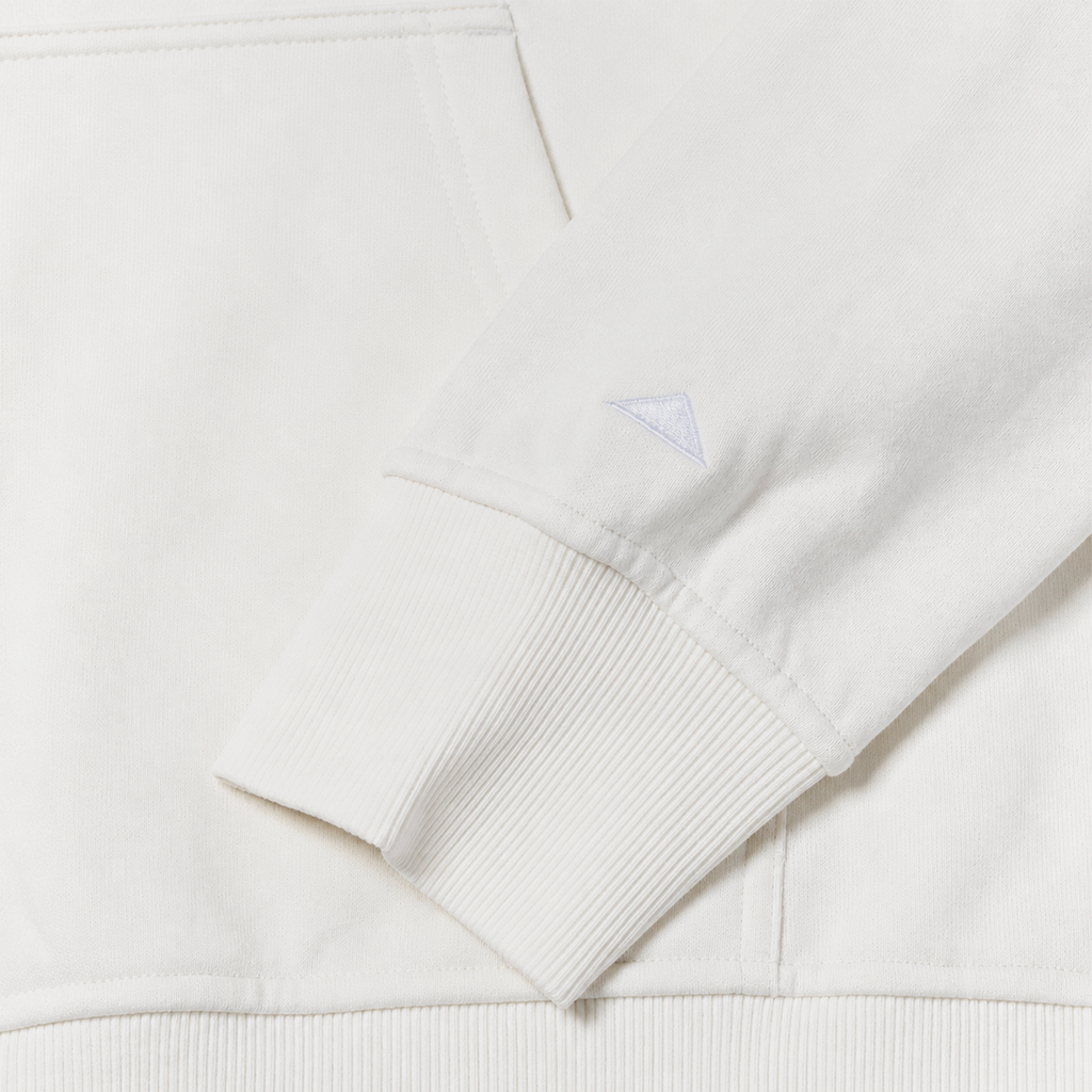Hoodie Fleece Cat Logo para hombre color blanco