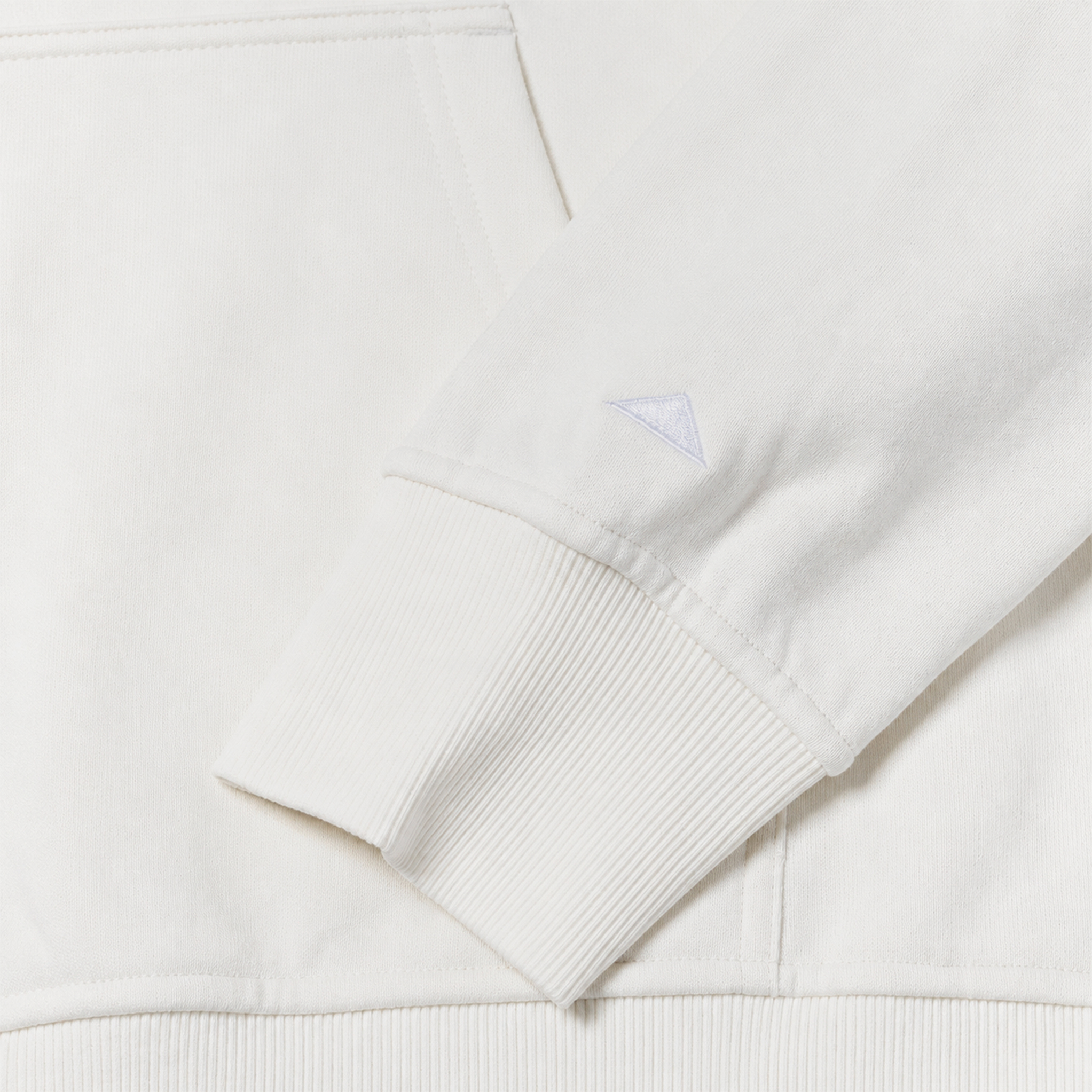 Hoodie Fleece Cat Logo para hombre color blanco