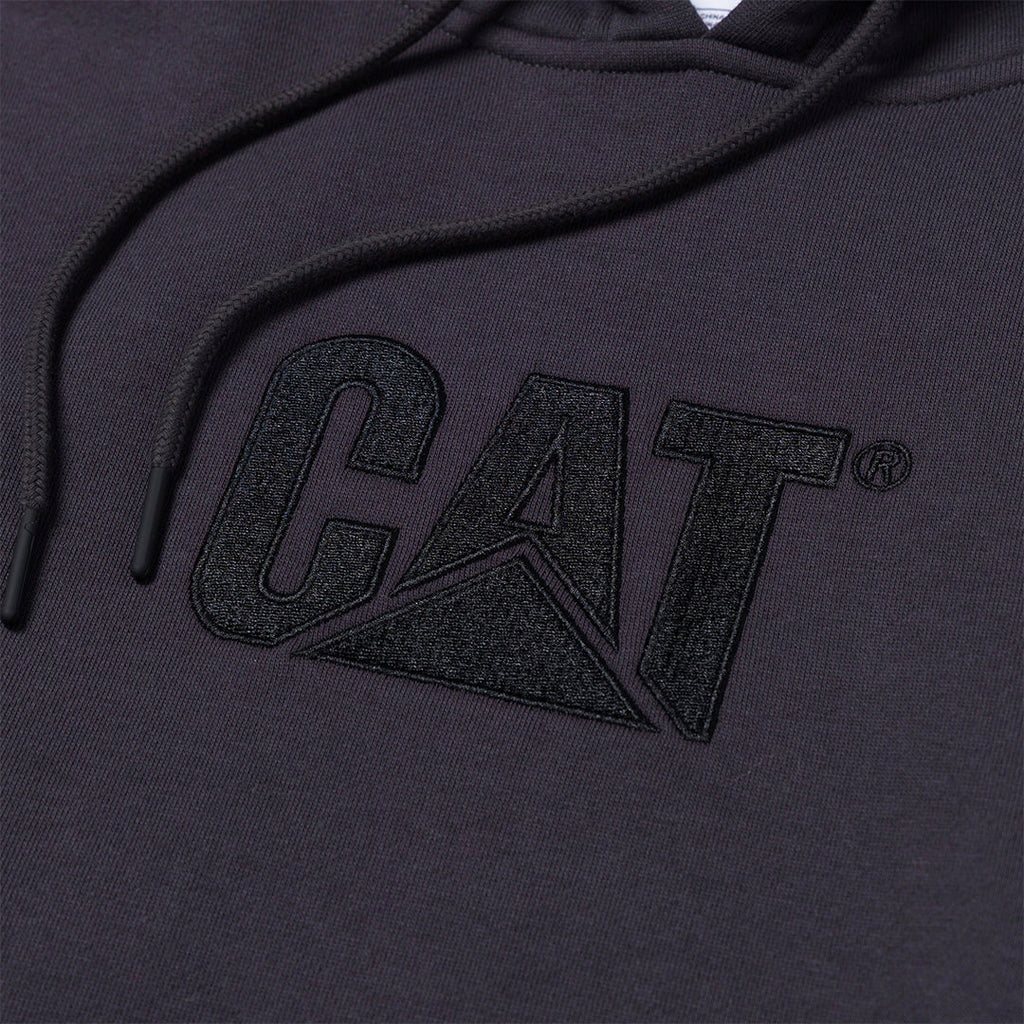 Hoodie Fleece Cat Logo para hombre color negro