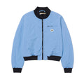 Jacket Nylon Bomber para mujer color celeste