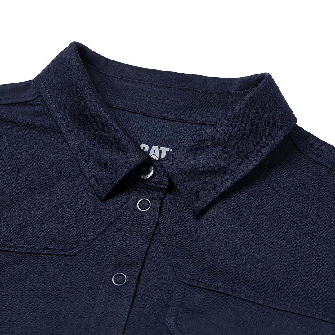 Camisa polo Caterpillar para hombre color navy