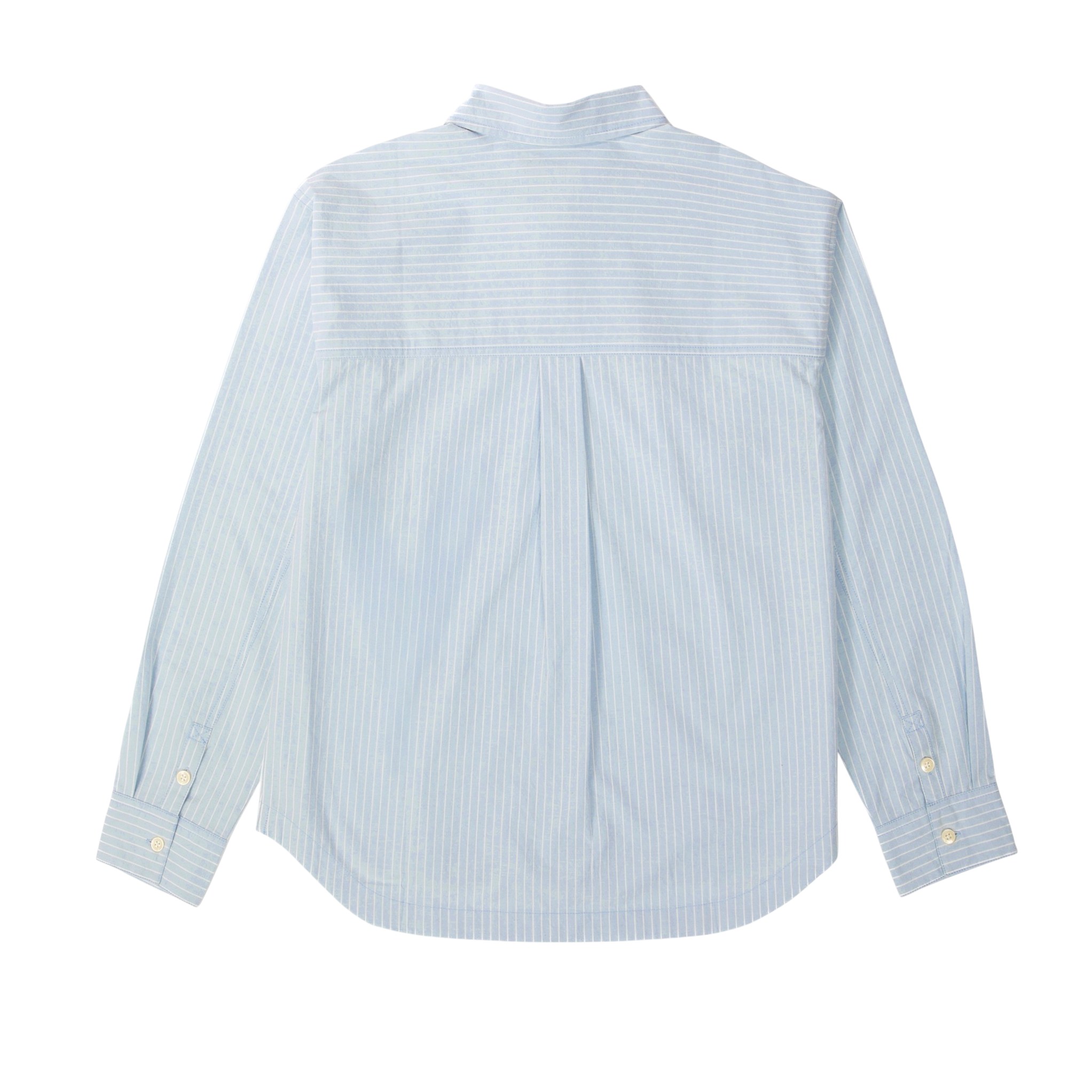 Camisa Oversized Poplin para mujer color celeste