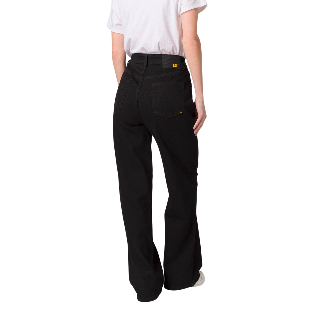 Jeans Denim Wide para mujer color negro