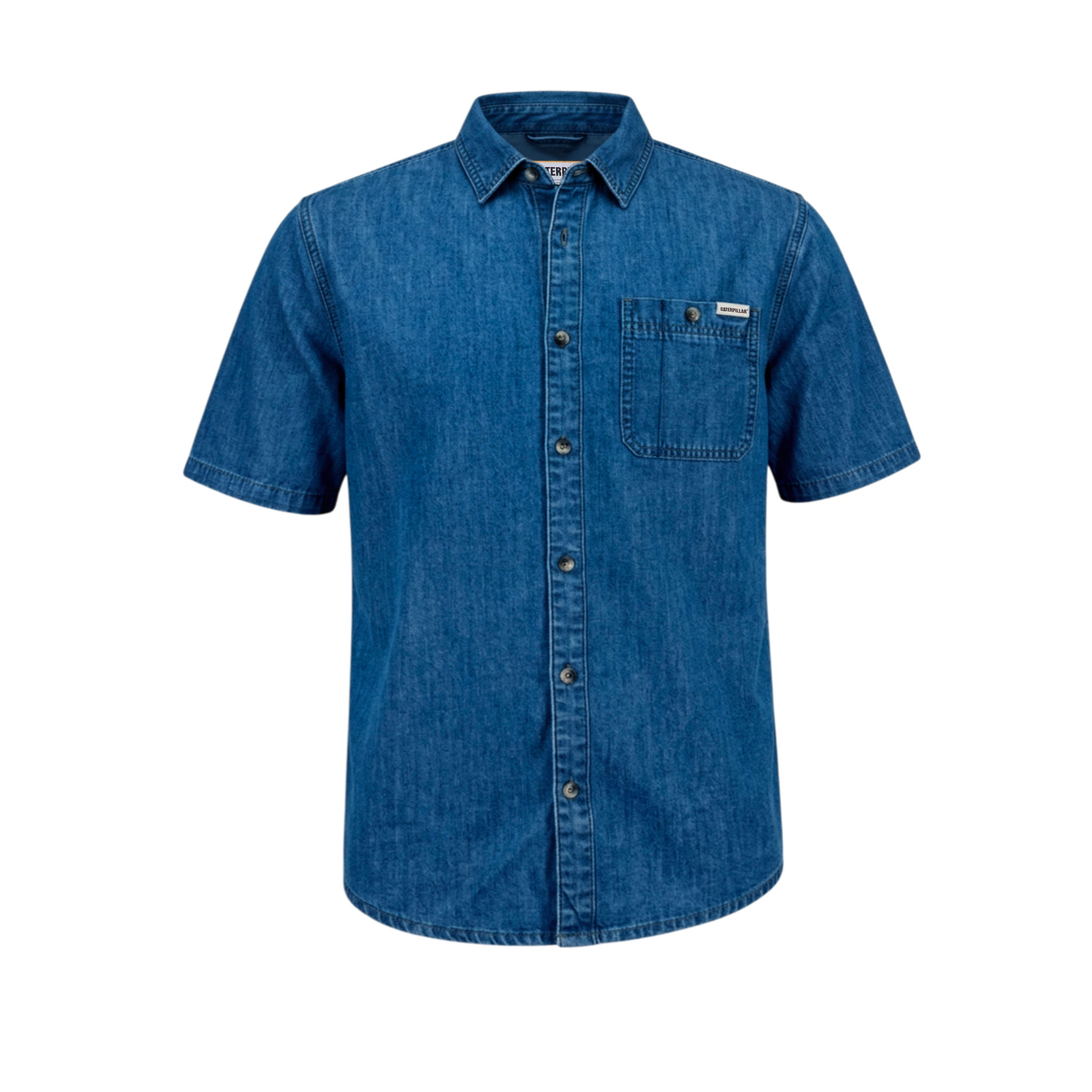 Camisa Chambray para hombre color azul