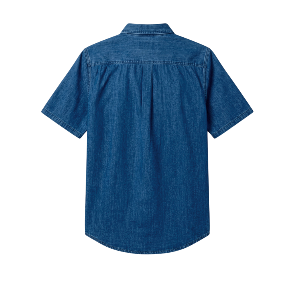 Camisa Chambray para hombre color azul