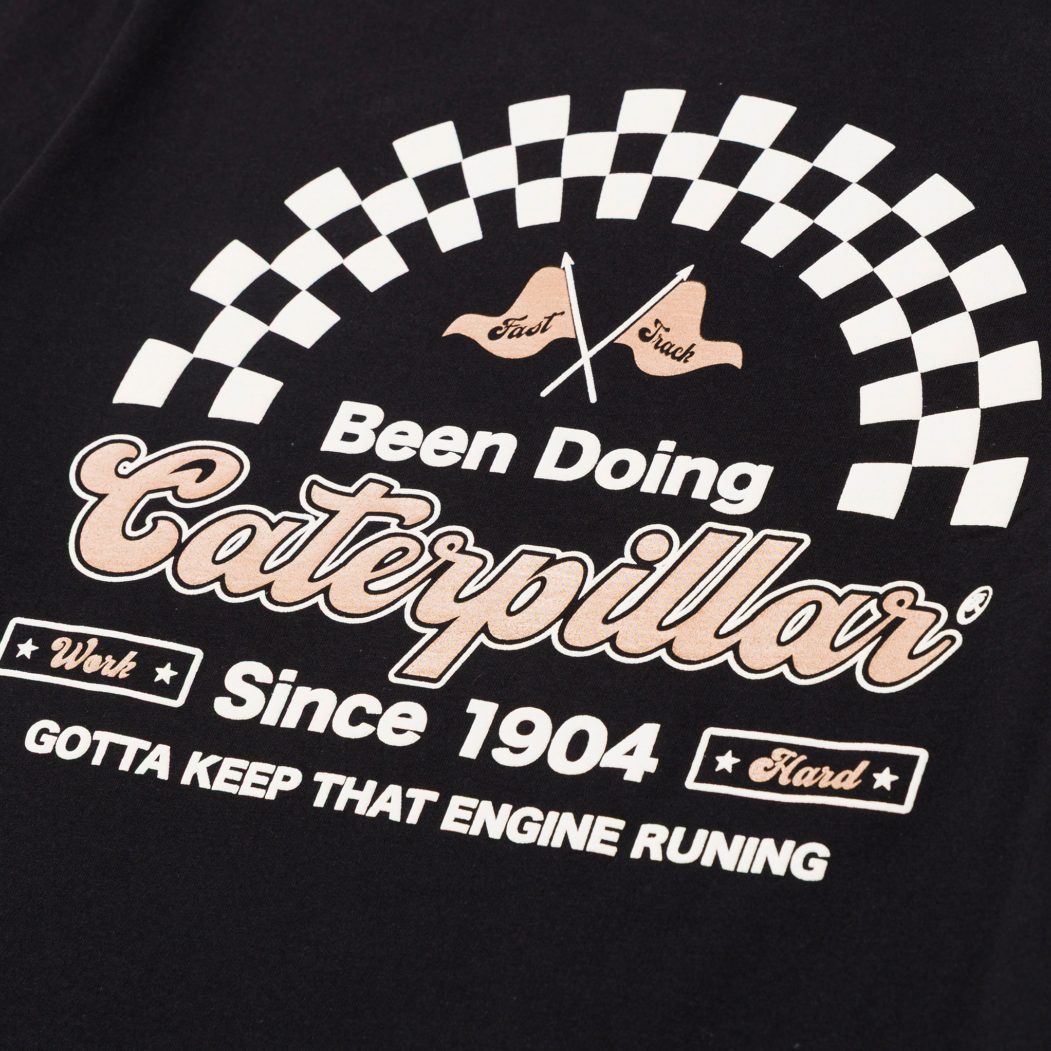 Camiseta Speed Track para hombre color negro