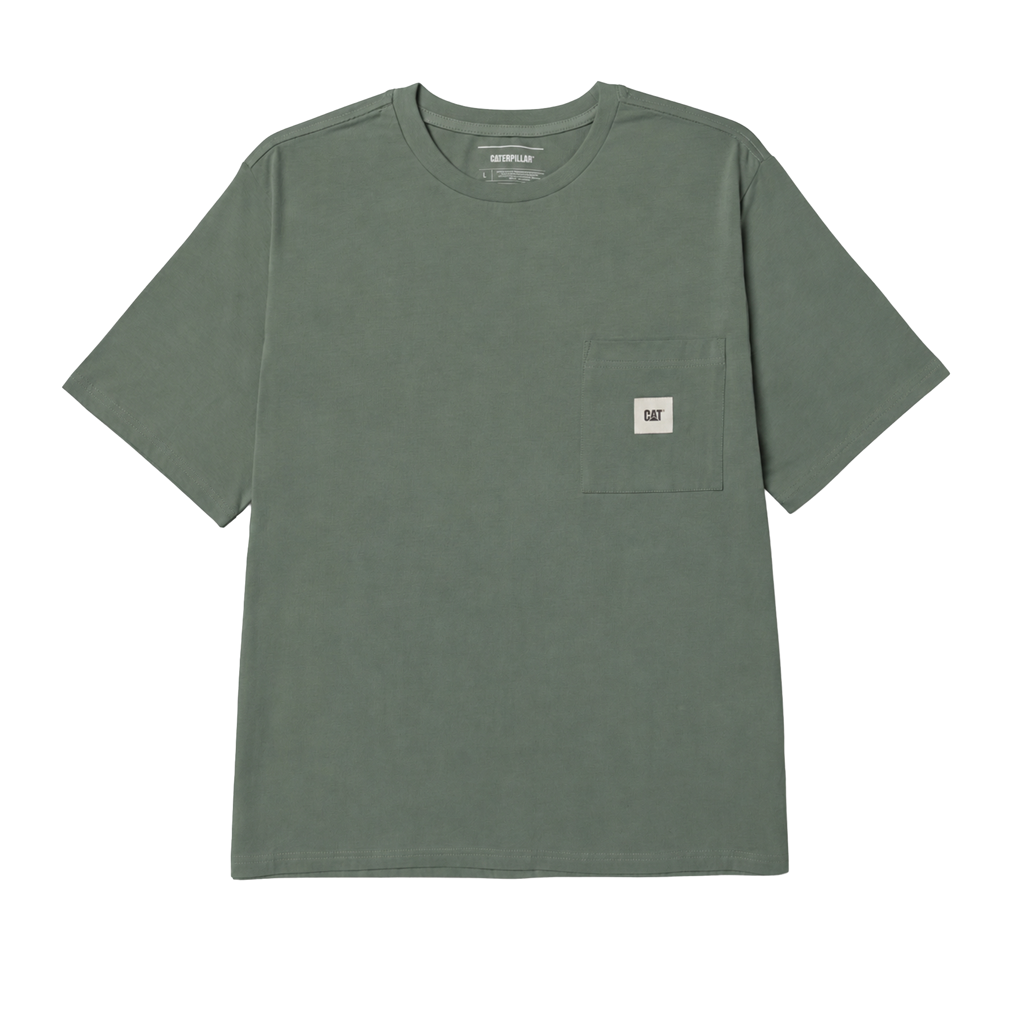Camiseta Solid Pocket para hombre color verde
